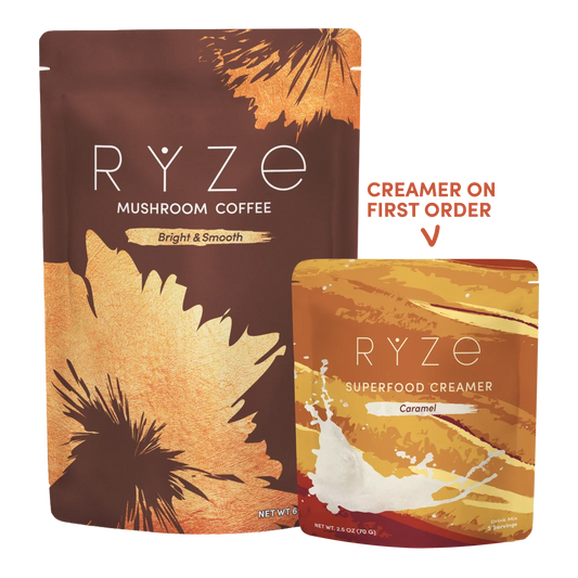 Mushroom Coffee & Caramel Creamer Set H4