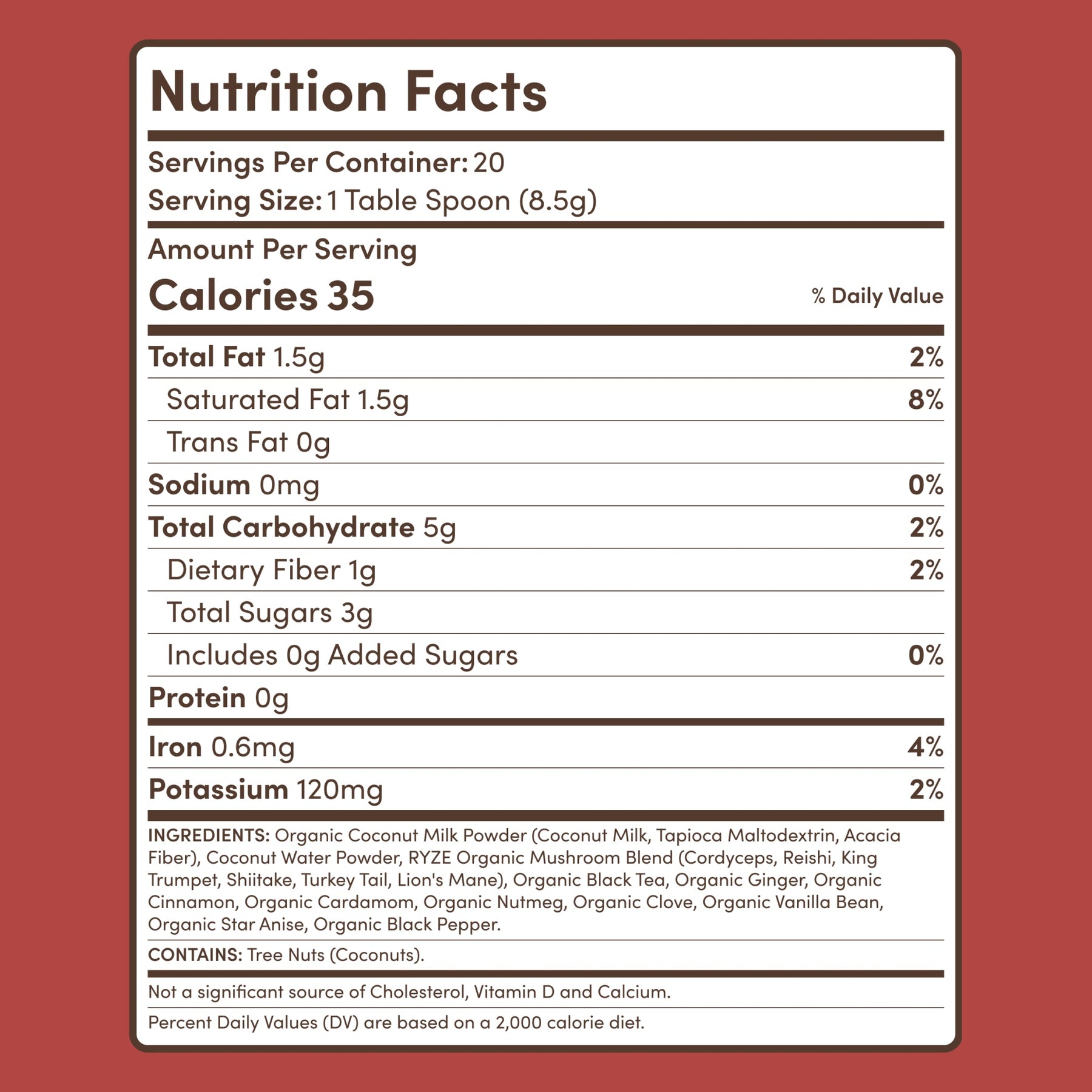 Mushroom Chai (20 Servings) Z8