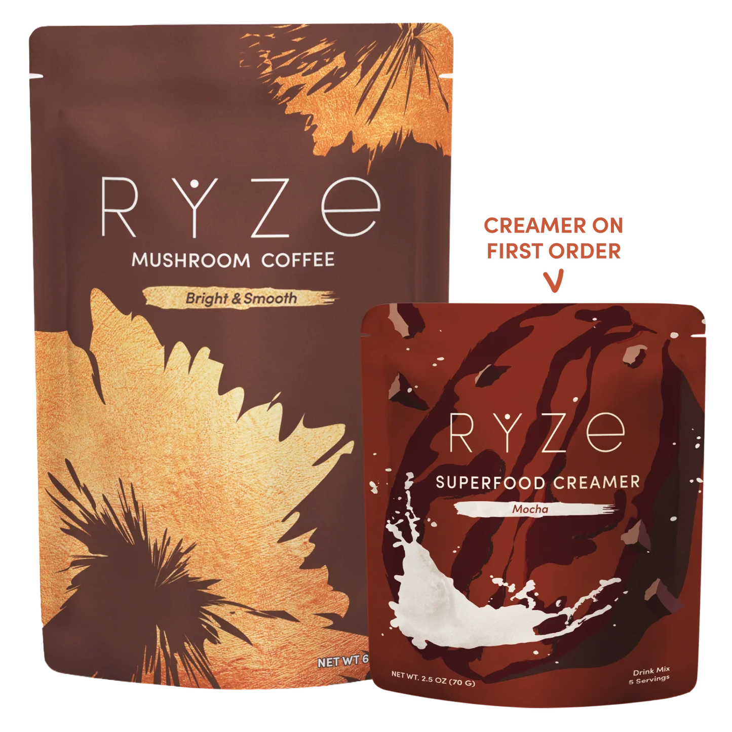 Mushroom Coffee and Mocha Creamer Set R0