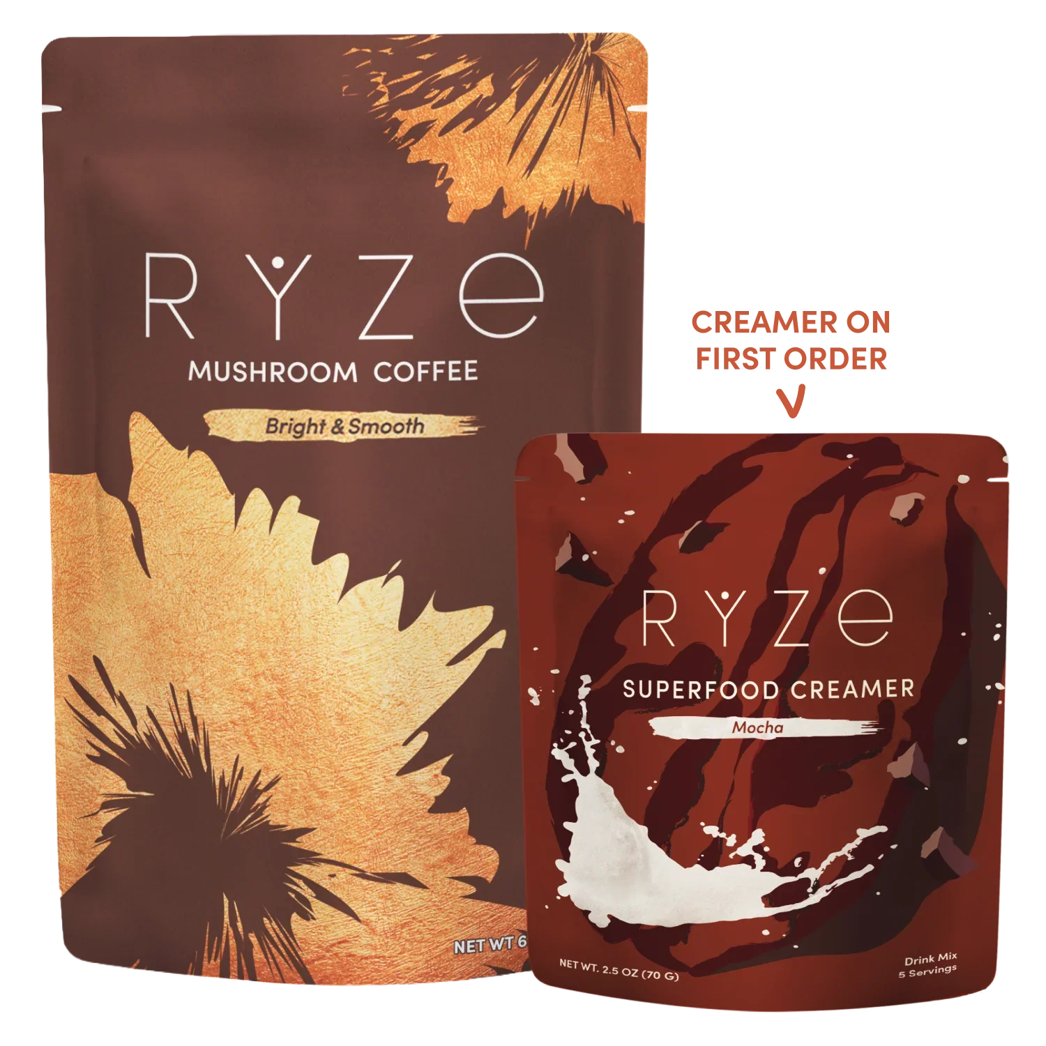 Mushroom Coffee and Mocha Creamer Set R0