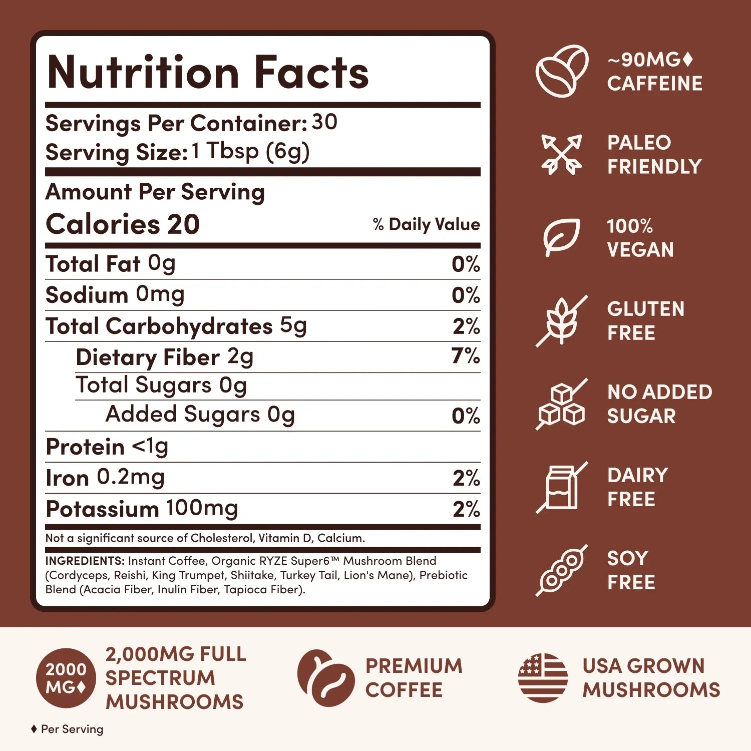 Mushroom Coffee Dark Roast Starter Kit 60 Servings Q2