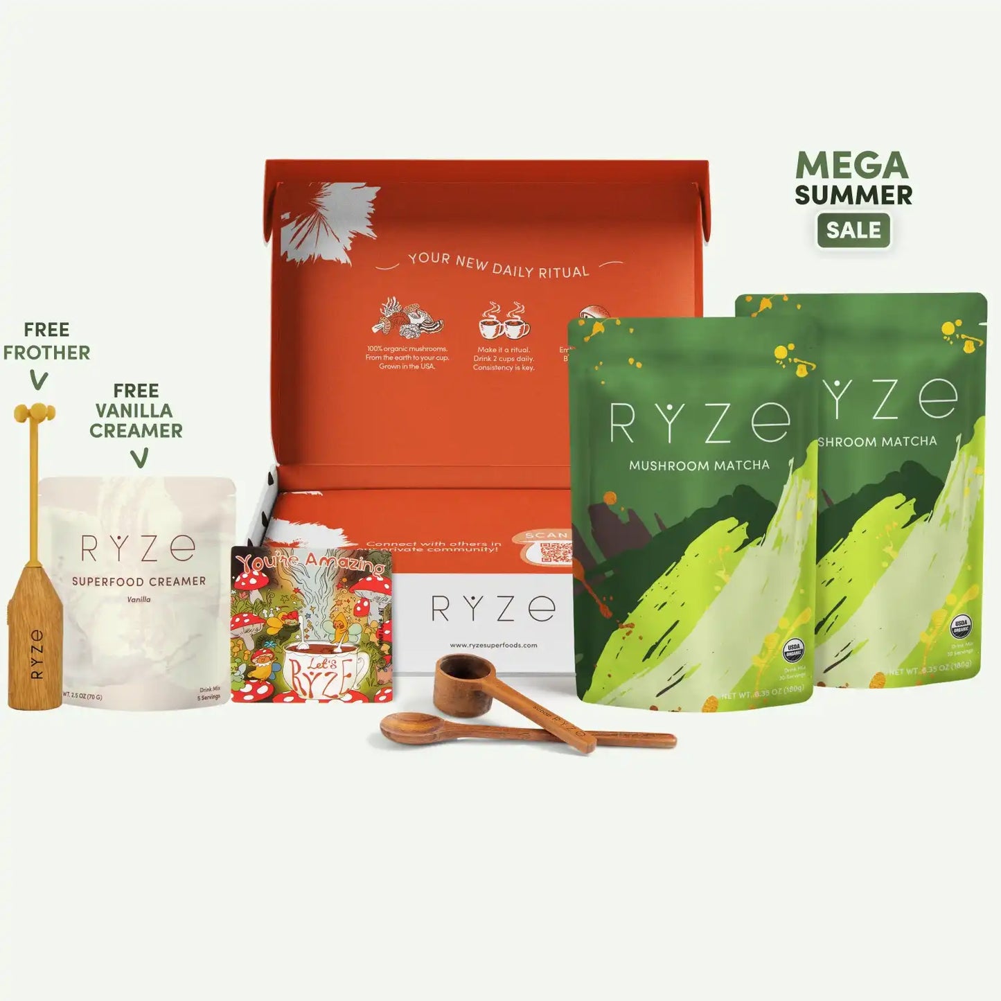 Mushroom Matcha Starter Kit (60 Servings) M4